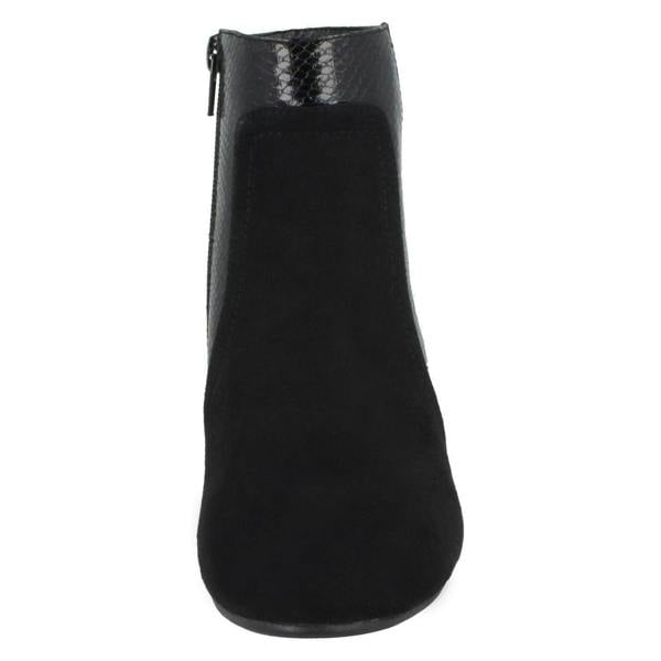 Spot On Ladies Spot On Chunky Heel Ankle Boots F51138