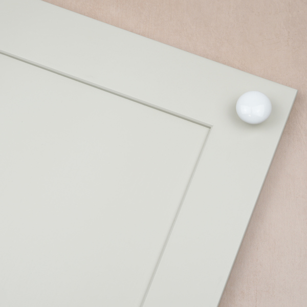Handle & Home 36mm White Ceramic Mushroom Knob