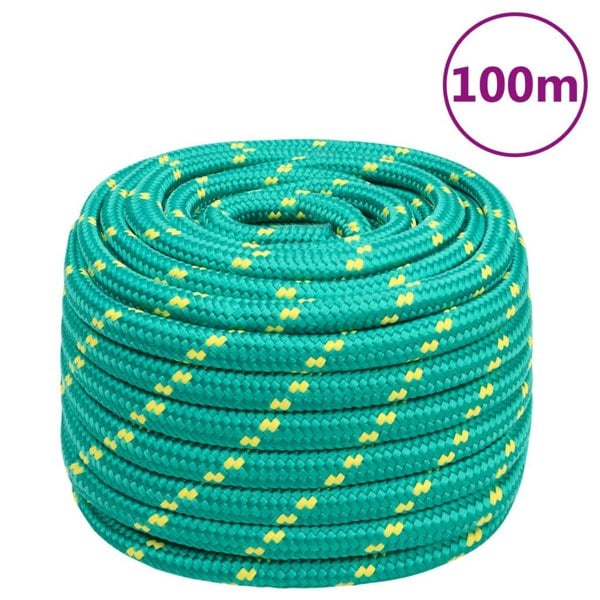Berkfield Boat Rope Green 20 mm 100 m Polypropylene