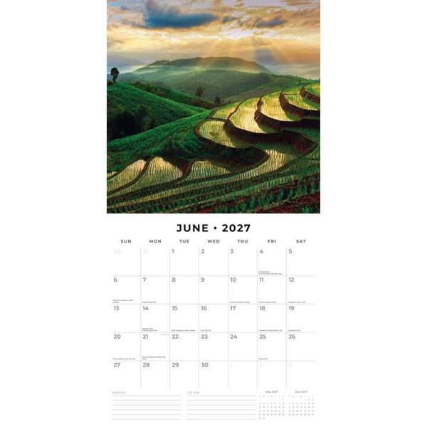 Asia Thailand Calendar 2027, Wall Calendars, Month To View, Travel, Gift