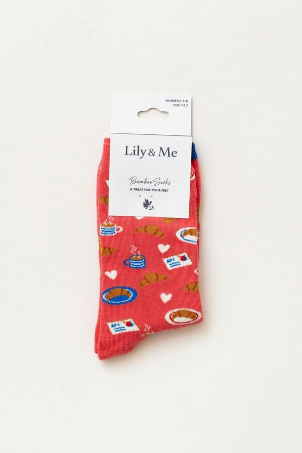 Perfect Breakfast Bamboo Ankle Socks