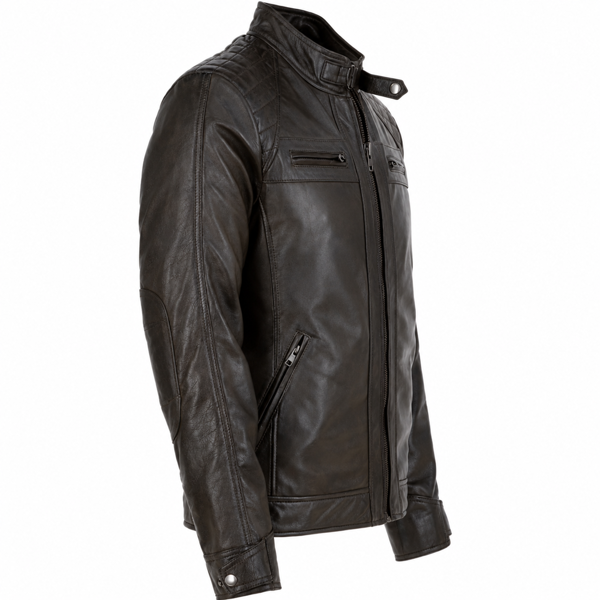 Ashwood 'Bronx' Leather Biker Jacket: 2101