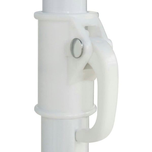 Berkfield Hawaii Beach Umbrella White 240 cm