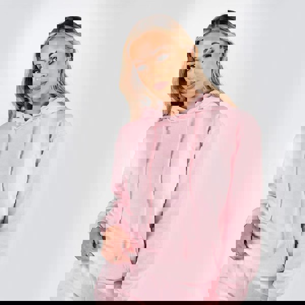 Wellworth Baby Pink Womens Loungewear Hoodie Soft Comfy Pullover Casual Wear