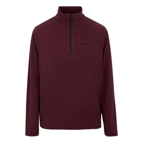 Regatta Great Outdoors Mens Montes Funnel Neck Fleece Jumper - Dark Maroon/Black