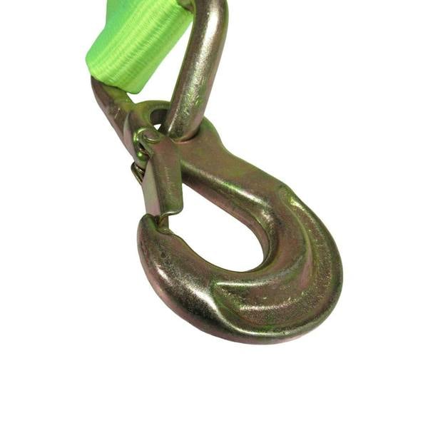 SECUREFIXDIRECT Recovery Tow Strap with Hooks Hi Vis Heavy Duty 5 Ton (4M Car Van Truck Recovery)