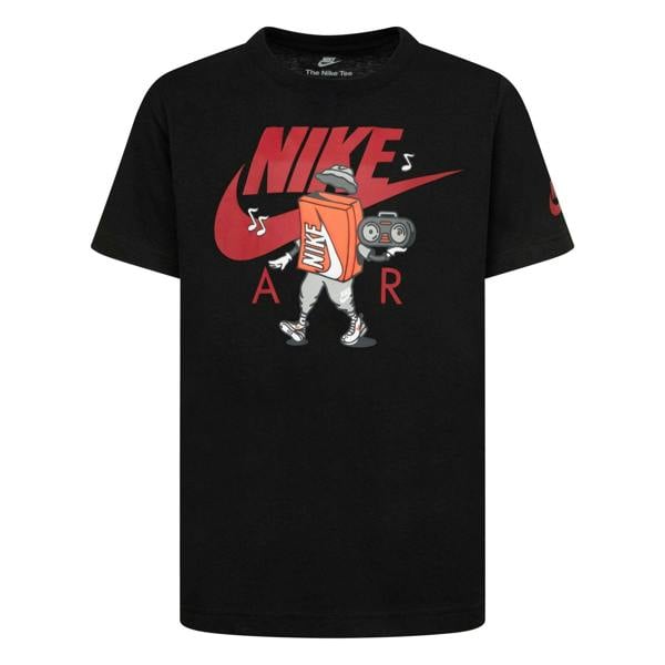 Nike Childrens/Kids Air Printed Logo Boxy T-Shirt - Black - 