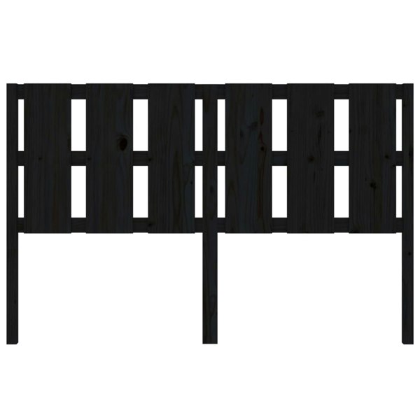 Berkfield Bed Headboard Black 155.5x4x100 cm Solid Wood Pine