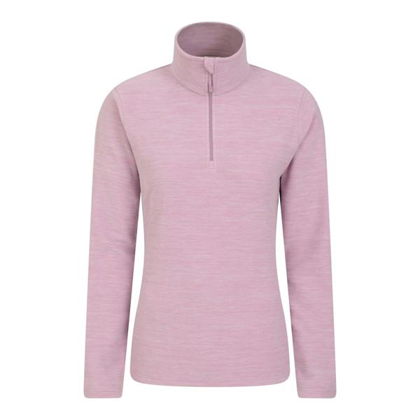 Mountain Warehouse Womens/Ladies Snowdon Melange Fleece Top - Light Pink - 