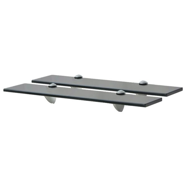 Berkfield Floating Shelves 2 pcs Glass 50x20 cm 8 mm