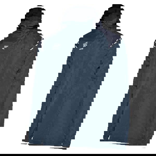 Umbro Kids Hooded Waterproof Jacket - Navy/Peacoat/Brilliant White