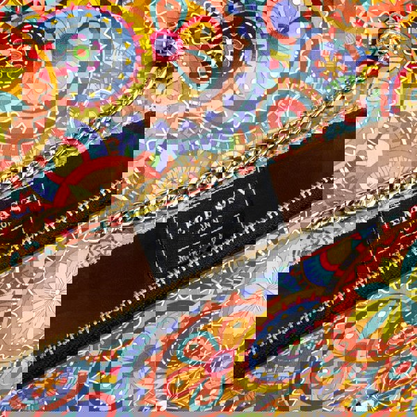 Embassy London Envy - Signature Print - Women's leather flap clutch bag with strap