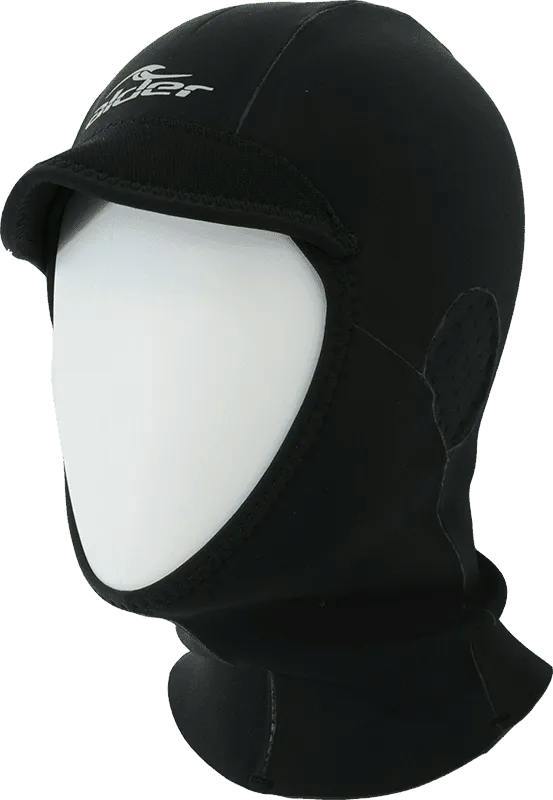 Alder Stealth 2mm Wetsuit Hood Black