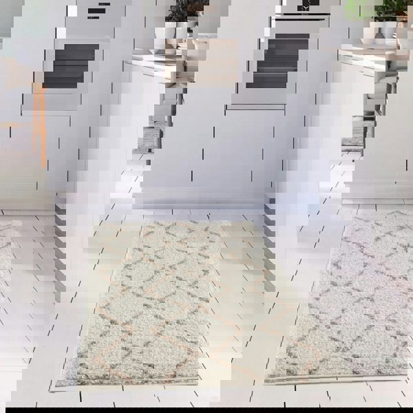 Ivory Beige colours Moroccan rug High Quality Suitable for Floor heating