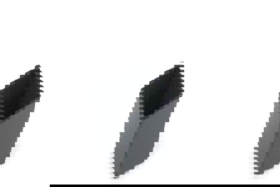 Durable COFFEE POINT Pot Small Desktop Pen Holder Cup or Teabag Pods Bin | Grey