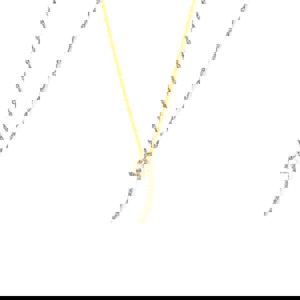 Say It With Luxe CZ Initial Necklace - Yellow Gold Plated