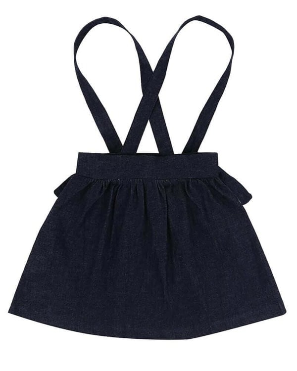 organic cotton Navy Denim Bracer Skirt - image 3