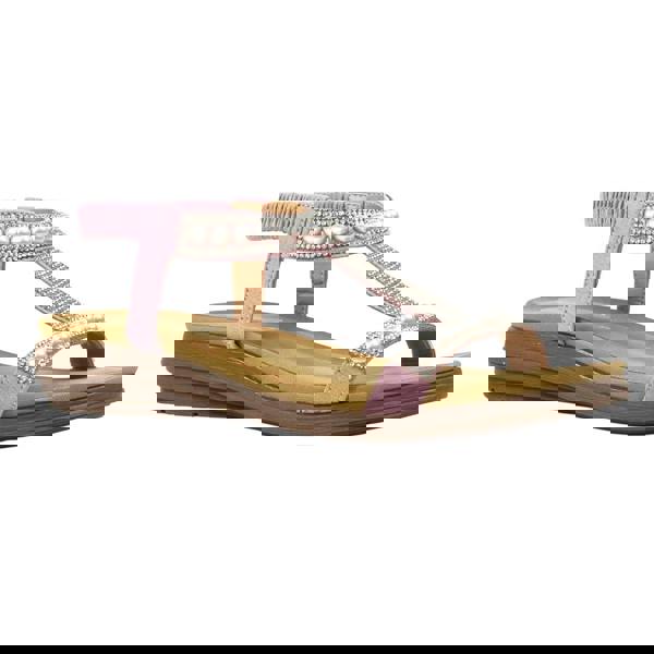 Lunar Womens/Ladies Tancy Pearl Sandals - Lilac - 