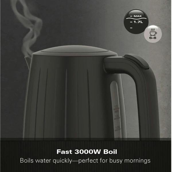 Hamilton Beach Stealth 1.7L Textured Kettle - Matte Black - Hamilton Beach UK