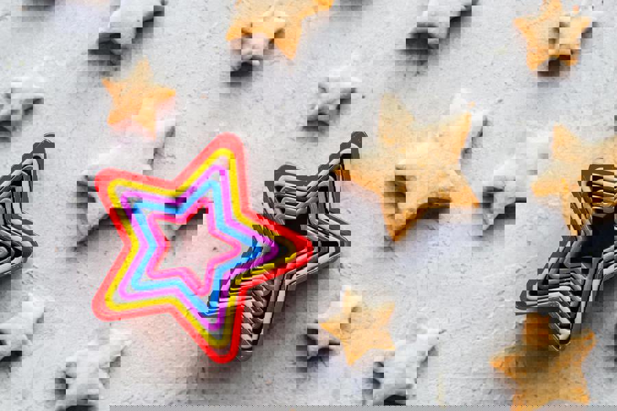 Colourworks Set of 5 Star Shaped Cookie Cutters