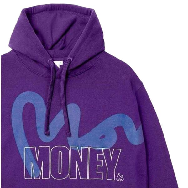 Money Mens Block Stencil Hoodie - Purple - 