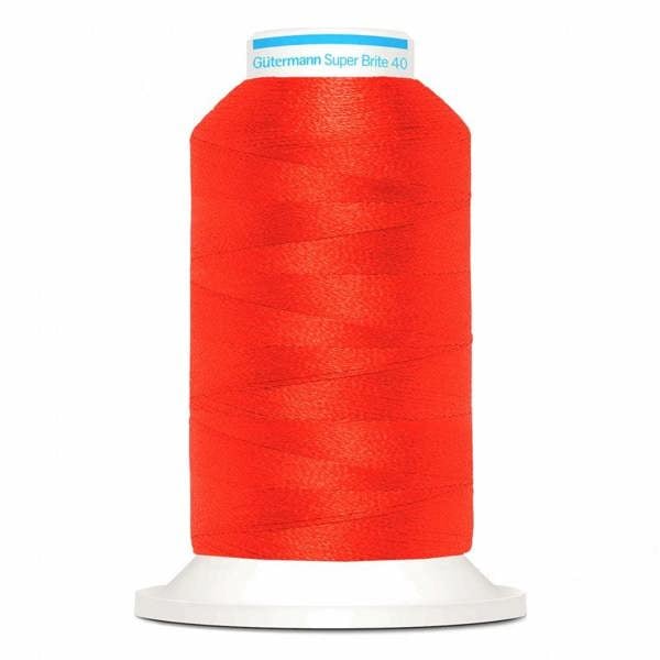 Gutermann Super Brite Polyester 40 Embroidery Thread 1000m Polyester Thread Suitable For Embroidery