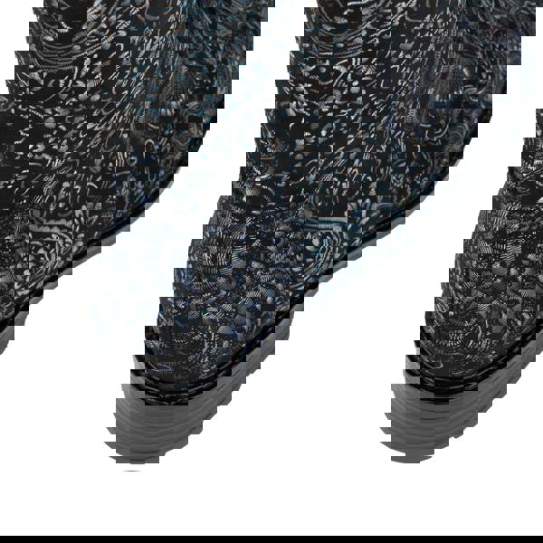 Embassy London Laviva High - Black & Blue - Women's leather-lined wide fit high ankle boot