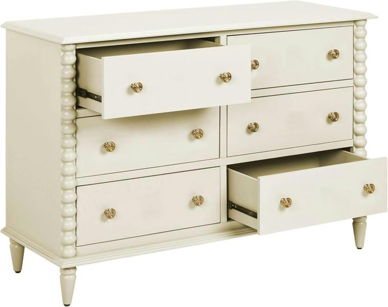 Statement Furniture Cromwell Large 6 Drawer Chest of Drawers with Bobbin Design