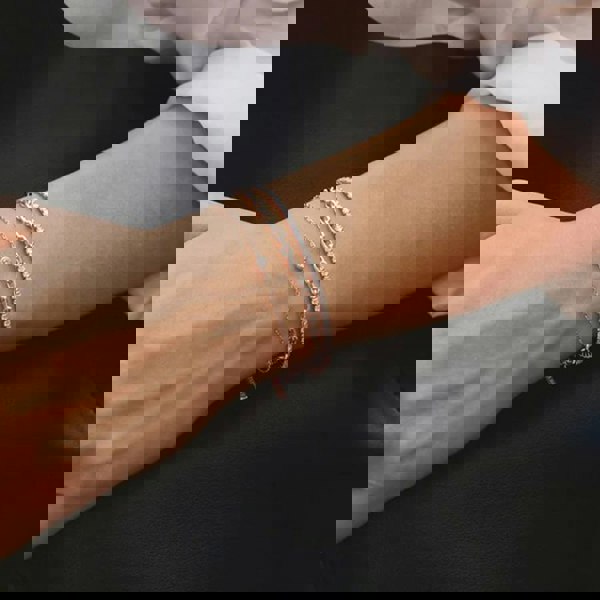 Ania Haie Vogue Maven Sterling Silver Sparkle Bezel Bracelet B062-01H