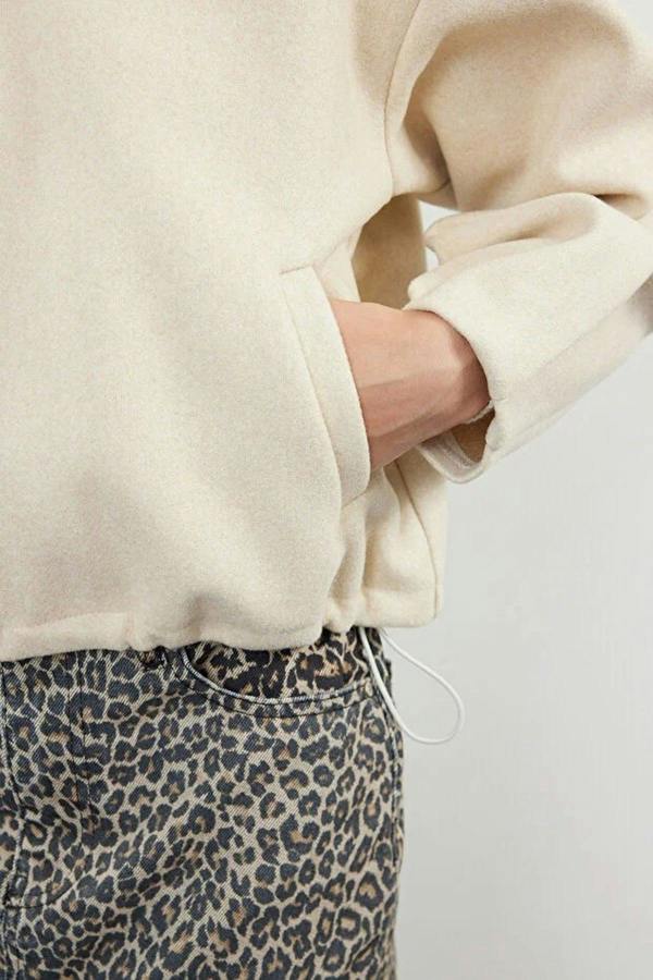 WOVCOR Cashmere Bomber Jacket Coat