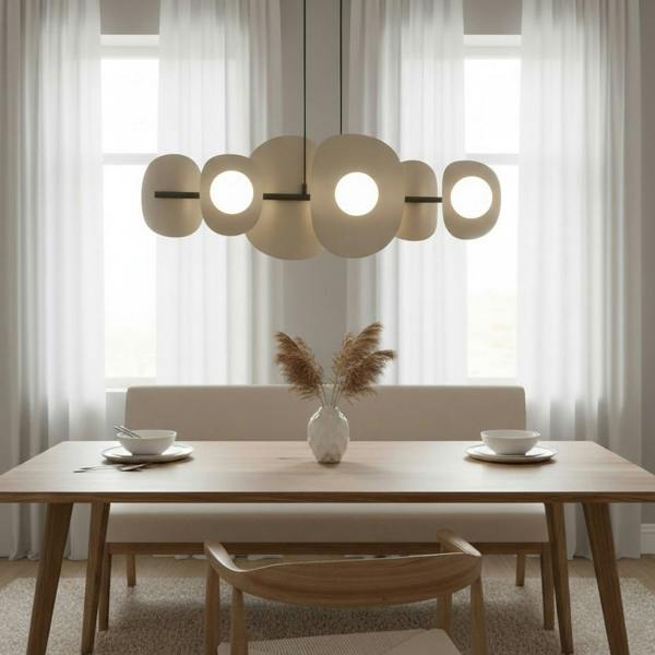 Emibig ELEMENTI Pendant lamp 6 x G9 Mocha with White Shade