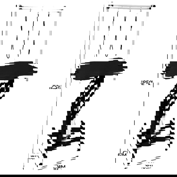 Monstershop Black Hydraulic Grooming Table - Black Table Top