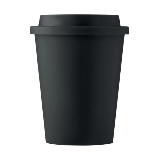 MidOcean Nola Polypropylene Double Wall 300ml Tumbler - Black - 