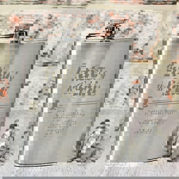 Personalised Memento Company Personalised Father of the Bride Hip Flask