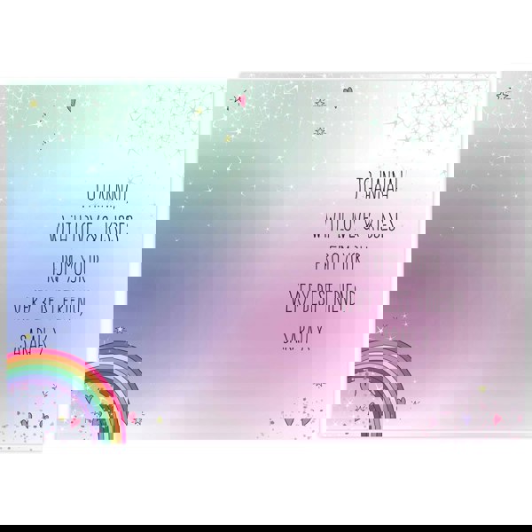 Personalised Memento Company Personalised Unicorn Card