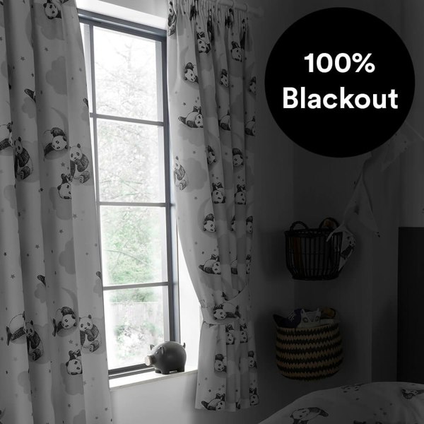 Sleepy Panda Thermal Blackout Curtains Curtains - Happy Linen Company