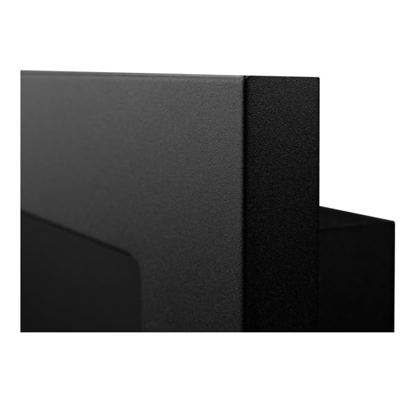 BIOFireplacesGMT Bioethanol Fireplace Wall Mounted 1200x400 Black Matt with Glass Ventless