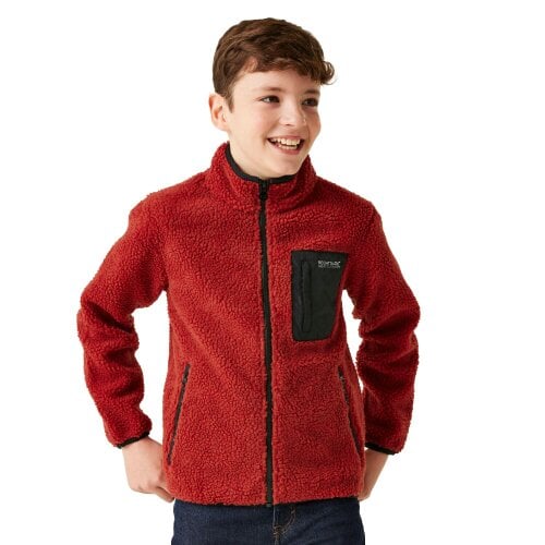 Regatta Kids Frankie Full Zip Fleece Jacket - Red Ochre