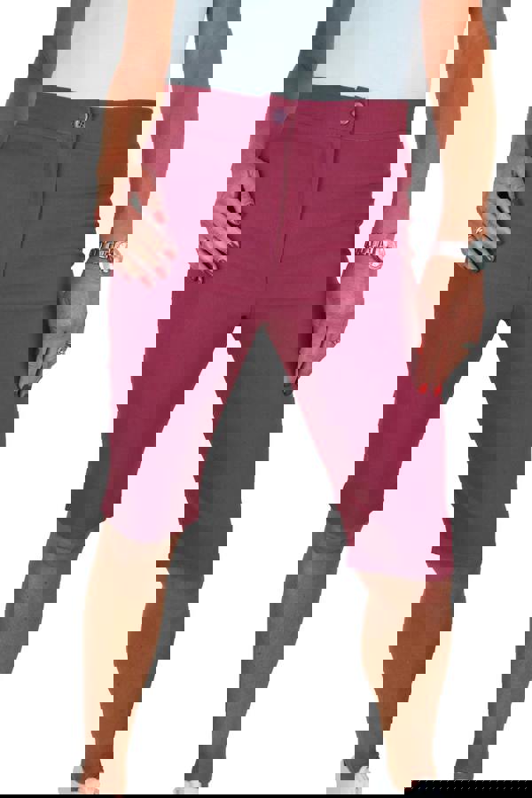 Paulo Due Women's Casual Stretch Knee Length Shorts