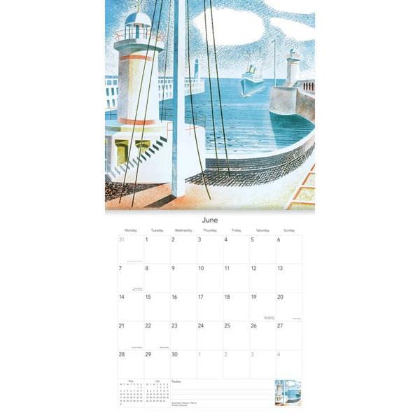 Eric Ravilious Calendar 2027, Wall Calendars, Month To View, Art, Gift