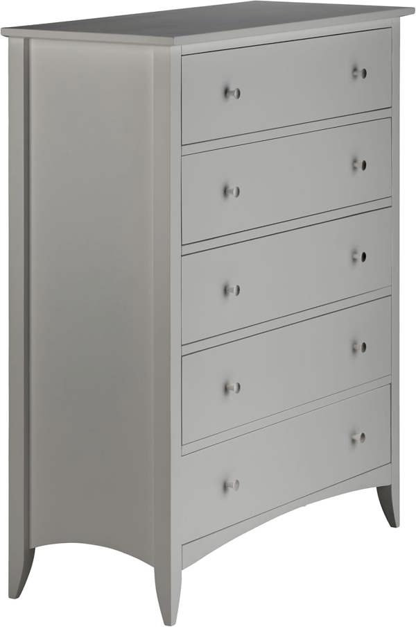 Statement Furniture Edward Hopper Modern Chest of Drawers, 5 Drawer Assembled Wooden Storage