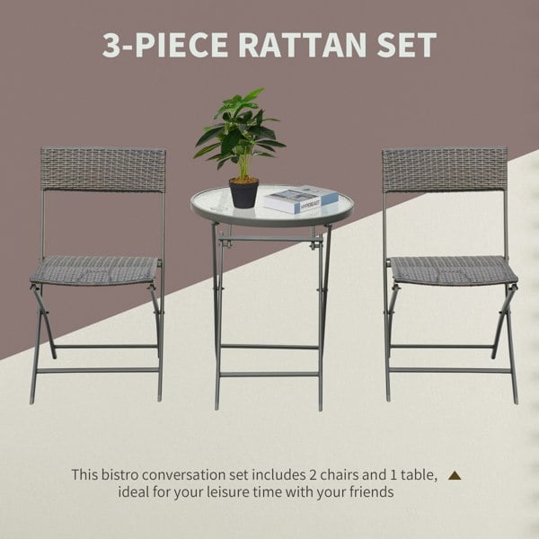 Rattan Bistro Set