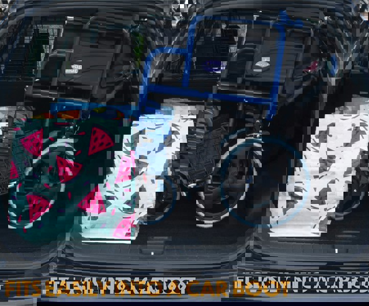 Aidapt Deluxe Attendant Propelled Steel Wheelchair Blue