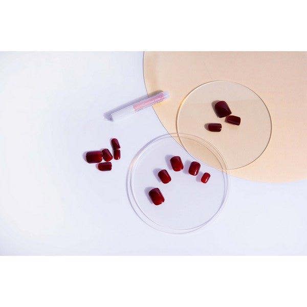Nail HQ Square Deep Red