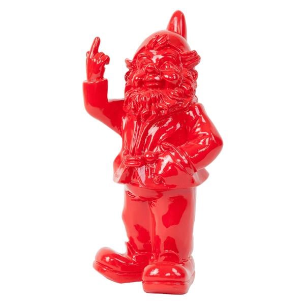 Stoobz 30cm F**k You Naughty Middle Finger Red Gnome Ornament