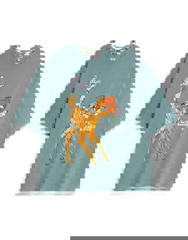 Disney Womens Multicoloured Bambi Short Sleeve Long Leg Pyjama Set