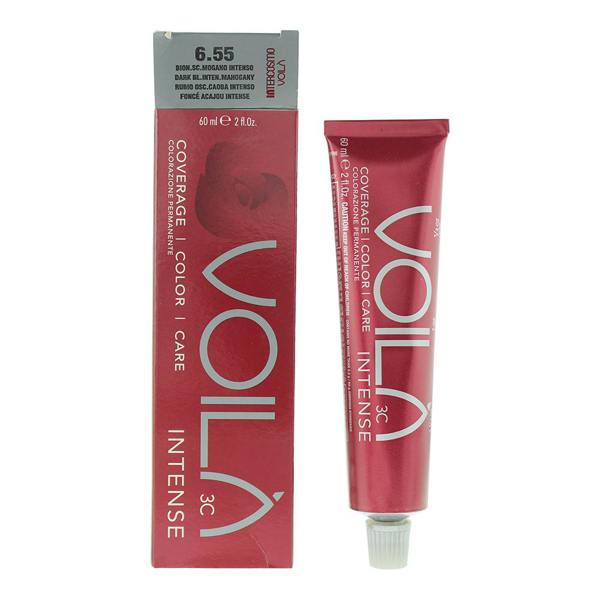 Intercosmo Voila 3C Hair Colour 60ml - 6.55 Dark Blonde Intense Mahogany