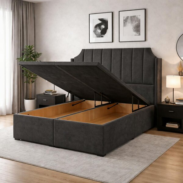 Great British Beds Art Deco Winged Divan Ottoman Bed