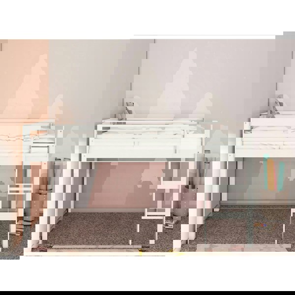 Dorel Home Alpi midsleeper 90 White 208x103x111cm