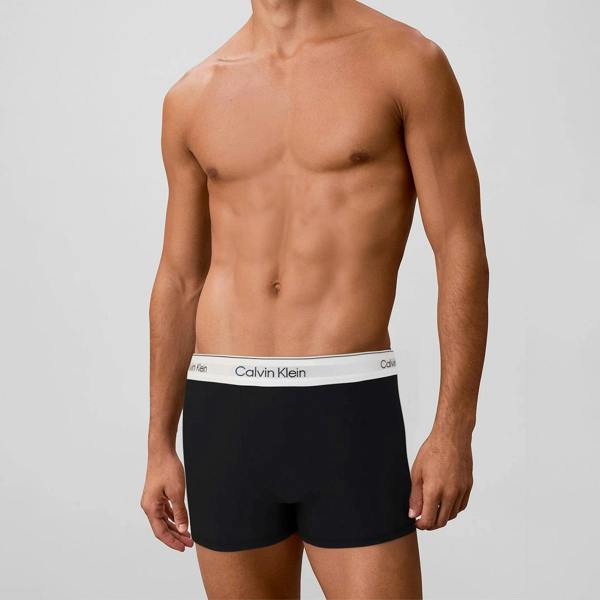 Calvin Klein 3 Pack Icon Cotton Stretch Relaxed Fit Trunk